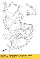 68111420311AM, Suzuki, emblema, lado cwl suzuki gsx 600 1993, Novo