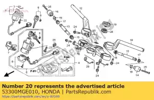 Honda 53300MGE010 mostek, góra widelca - Dół