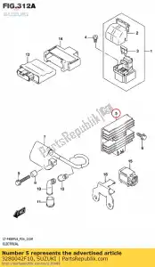 suzuki 3280042F10 conjunto retificador - Lado inferior