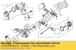 Tutaj możesz zamówić winker assy., r. Fr. (sta od Honda , z numerem części 33400MZ8G22: