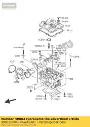 Ici, vous pouvez commander le soupape de guidage lv1000-a1h auprès de Kawasaki , avec le numéro de pièce 49002S004: