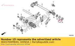 Aqui você pode pedir o arruela, 14mm em Honda , com o número da peça 90457KRM840: