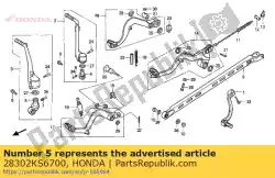 geen beschrijving beschikbaar op dit moment van Honda, met onderdeel nummer 28302KS6700, bestel je hier online: