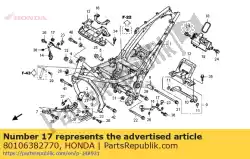 Ici, vous pouvez commander le caoutchouc, rr. Montage d'aile auprès de Honda , avec le numéro de pièce 80106382770: