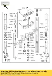 Aqui você pode pedir o tubo-garfo externo zr1000-a2 em Kawasaki , com o número da peça 440081059: