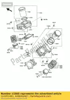 110051481, Kawasaki, motor de cilindro, fr vn750-a2 kawasaki vn 750 1986 1987 1988 1989 1993 1994, Novo