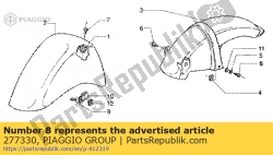 Aprilia 277330, Tornillo hexagonal, OEM: Aprilia 277330