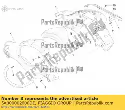 Qui puoi ordinare coprimanubrio anteriore da Piaggio Group , con numero parte 5A000002000DE: