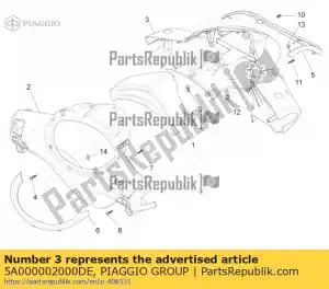 Piaggio Group 5A000002000DE coprimanubrio anteriore - Il fondo