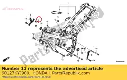 Aqui você pode pedir o parafuso, soquete, 8x22 em Honda , com o número da peça 90127KYJ900: