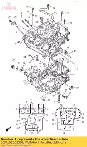 Yamaha 3GM151005300 carter assy - Onderkant