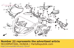 Qui puoi ordinare vite, padella, 5x20 da Honda , con numero parte 90109MAT000: