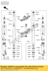 Here you can order the damper-assy,fork,lh er650daf from Kawasaki, with part number 44071054532A: