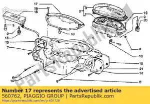 Piaggio Group 560762 frame - Bottom side