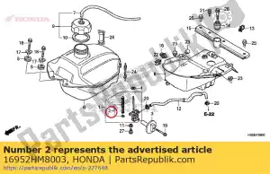 Honda 16952HM8003 conjunto de pantalla, filtro de combustible - Lado inferior