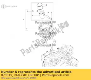 Piaggio Group 878519 stop ring - Onderkant