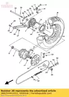 288254441033, Yamaha, Tandwiel, tandwiel (44t) yamaha ysr 50, Nieuw