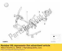 46637654423, BMW, bracket for locator light, left bmw  1150 2001 2002 2003 2004 2005 2006, New