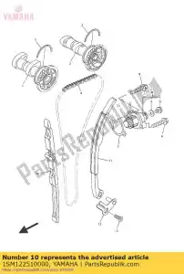 yamaha 1SM122510000 amortiguador, cadena 1 - Lado inferior