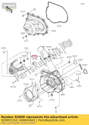 Qui puoi ordinare vite, maschiatura, 5x16 da Kawasaki , con numero parte 920091264: