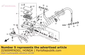 honda 22900MFAD01 slangcomp., koppeling - Onderkant