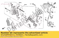 Ici, vous pouvez commander le étrier sous-ensemble., r. Fr. Auprès de Honda , avec le numéro de pièce 45250MFAD13: