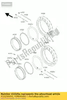 410250050, Kawasaki, velg, rr, 3.00x16 kawasaki vn classic b drifter c e  a vulcan vn800 800 , Nieuw