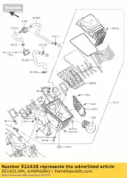 921921294, Kawasaki, Tube, filtre à air aswv bx250aef kawasaki ninja z 250 2015 2016, Nouveau