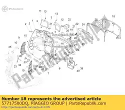 Tutaj możesz zamówić drzwi schowka na r? Kawiczki od Piaggio Group , z numerem części 57717500DQ: