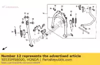 50535MS8000, Honda, tampa, suporte lateral honda xrv africa twin  xrv650 xrv750 750 650 , Novo