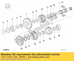 Qui puoi ordinare spessore - 37x47x0,50 da BMW , con numero parte 23111451140: