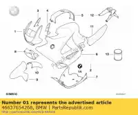 46637654268, BMW, trim panel upper part - mandarin bmw  1200 1996 1997 1998 1999 2000 2001, New