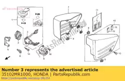 Here you can order the base, combination switch from Honda, with part number 35102MR1000: