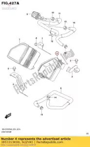 suzuki 1857213K00 almofada, vasilha - Lado inferior