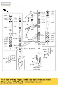 kawasaki 440261732 spring-front fork vn1500-p1 - Bottom side