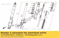 51403MCF003, Honda, kraag, veer honda cb cbr vtr 600 900 1000 2000 2001 2002 2003 2004 2005 2006 2007, Nieuw