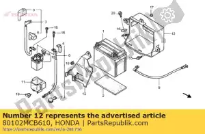 Honda 80102MCB610 band, batterij - Onderkant