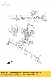 Ici, vous pouvez commander le couvercle, moteur auprès de Yamaha , avec le numéro de pièce 1CTF38B60000: