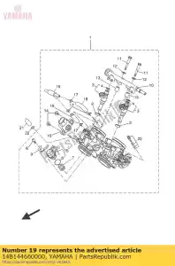 yamaha 14B144660000 tubo - Lado inferior