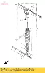 Ici, vous pouvez commander le amortisseur assy, ?? Arrière auprès de Yamaha , avec le numéro de pièce 5BE222101000: