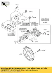 Tutaj możesz zamówić pakowanie, wycieraczka od Kawasaki , z numerem części 430490009: