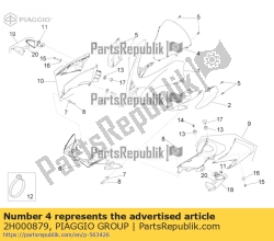 Aprilia 2H000879, Parabrisas, OEM: Aprilia 2H000879