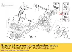 Here you can order the throttle body kit post. From Piaggio Group, with part number 896574: