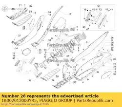 Tutaj możesz zamówić mittelcover lk. Od Piaggio Group , z numerem części 1B002012000YR5: