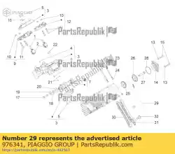 Tutaj możesz zamówić ? A? Cuch wa? Ka rozrz? Du od Piaggio Group , z numerem części 976341: