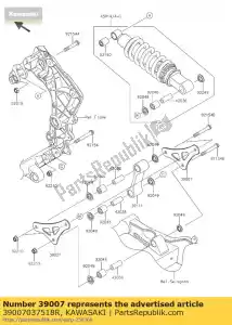 Kawasaki 39007037518R rami?-susp, uni trak, f.s.bl - Dół