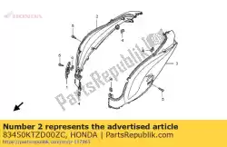 Here you can order the no description available at the moment from Honda, with part number 83450KTZD00ZC: