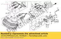 33701MM5601ZD, Honda, taillig * r-124c-u * honda cbr  f cbr1000f 1000 , Nouveau