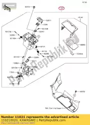 case-assy, ?? Opslag zg1400caf van Kawasaki, met onderdeel nummer 110210020, bestel je hier online: