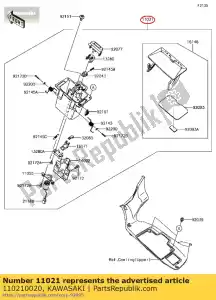 kawasaki 110210020 case-assy, ??opslag zg1400caf - Onderkant